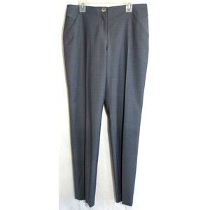 Ted Baker London Gray Wool Blend Mid Rise Pockets Dress Pants Size 1 EUC